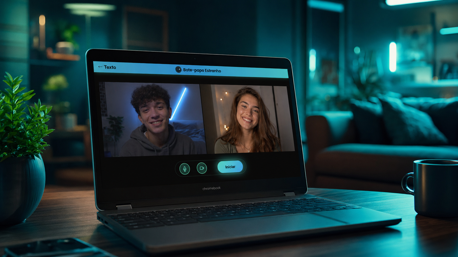 Bate-papo Estranho no notebook
